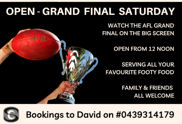 grand final saturday flyer