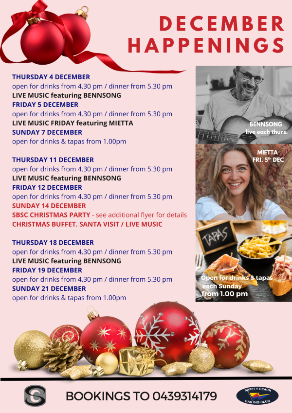 DECEMBER Happenings 2025