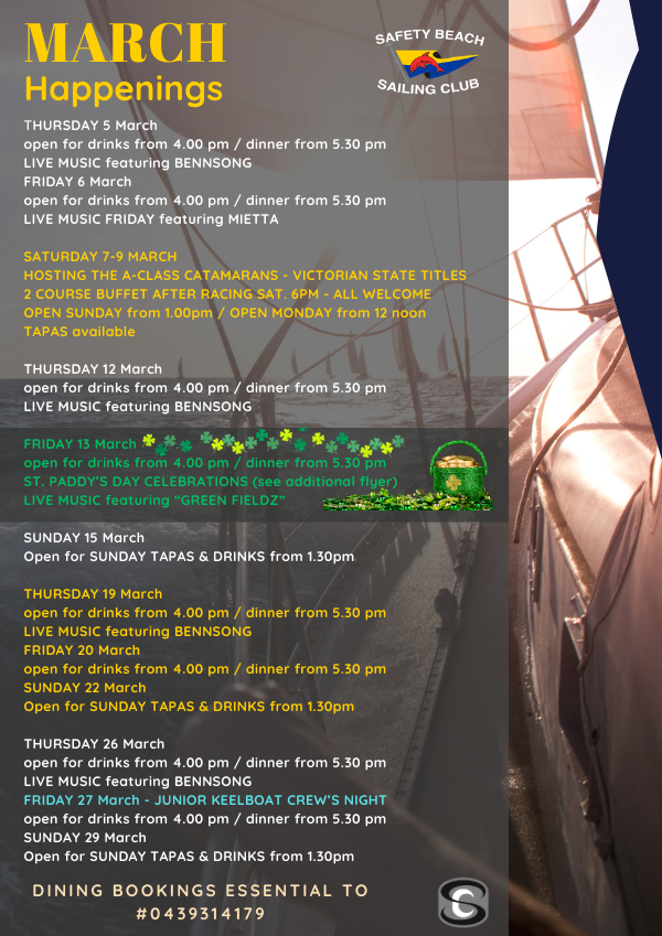 MARCH HAPPENINGS 2026