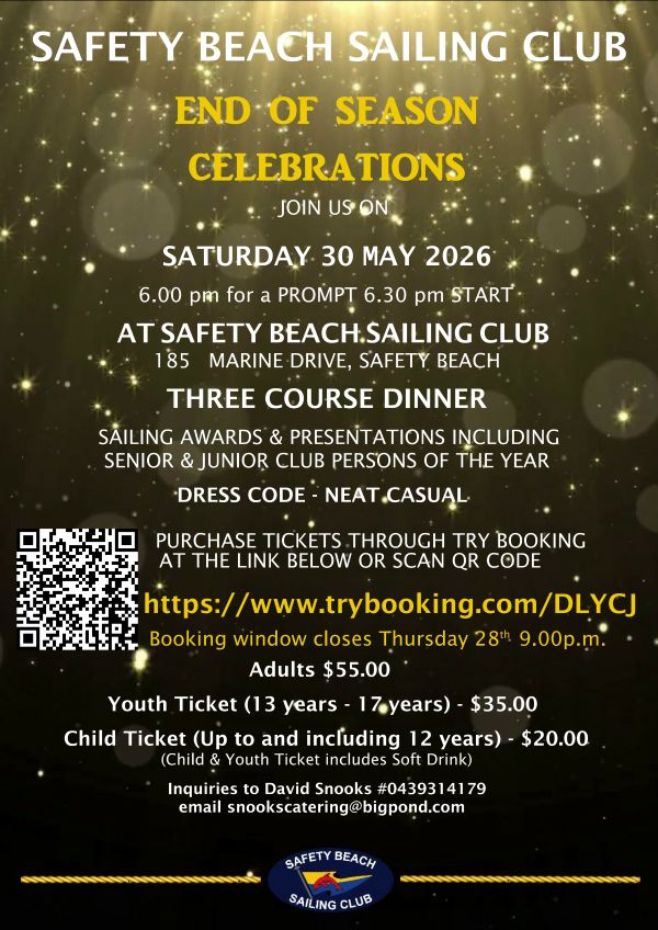 Safety Beach Sailing Club NEWS 27th May 2026 